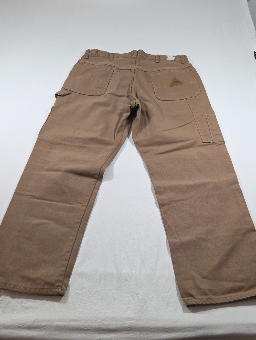 Bulwark FR Men's Cargo Work Pants Tan Rugged Utility Trousers Fire Resistant